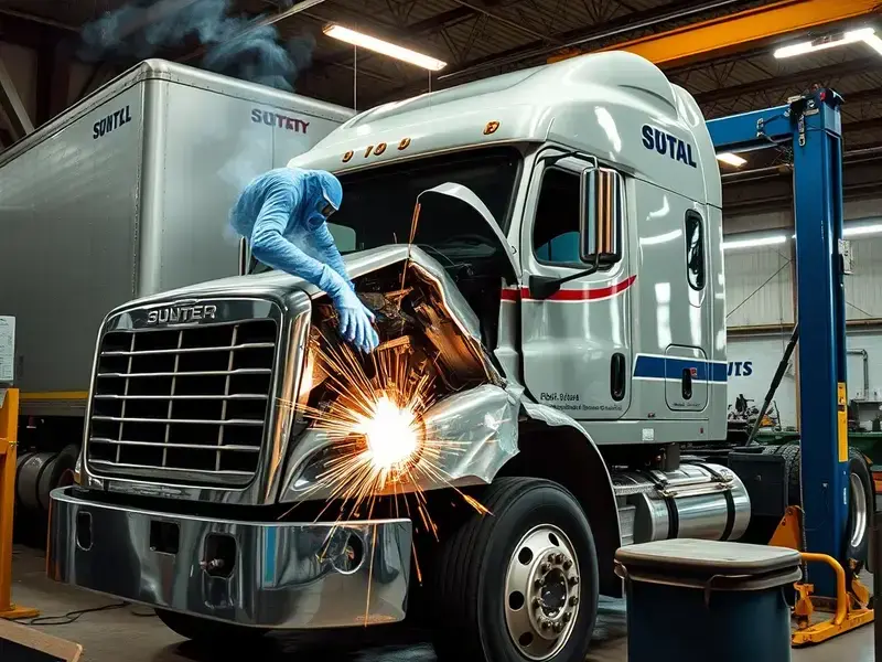 Truck body work in progress